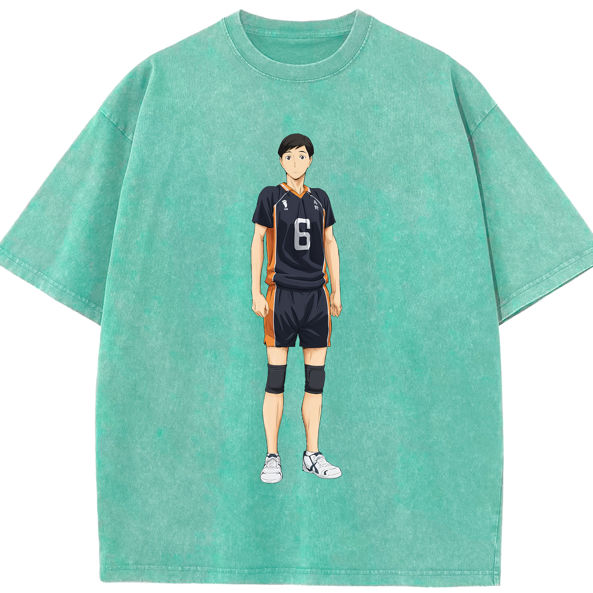 （画像用） ハイキュー!! Haikyu!! 綿100% ヴィンテージ風 半袖Tシャツ（フロントプリント）